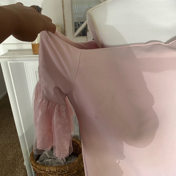 Chiara Boni Joelle Lace Pink Dress Size 16 - Picture 5 of 8